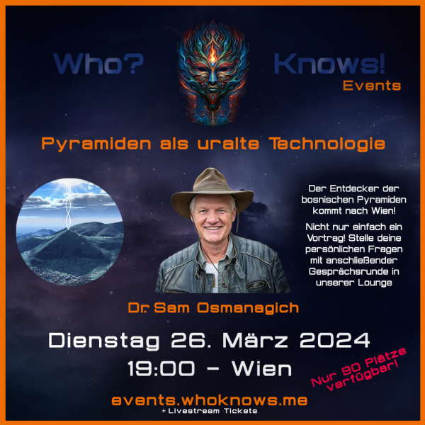 Livestream Ticket - Dr. Sam Osmanagich - WhoKnows?! Event